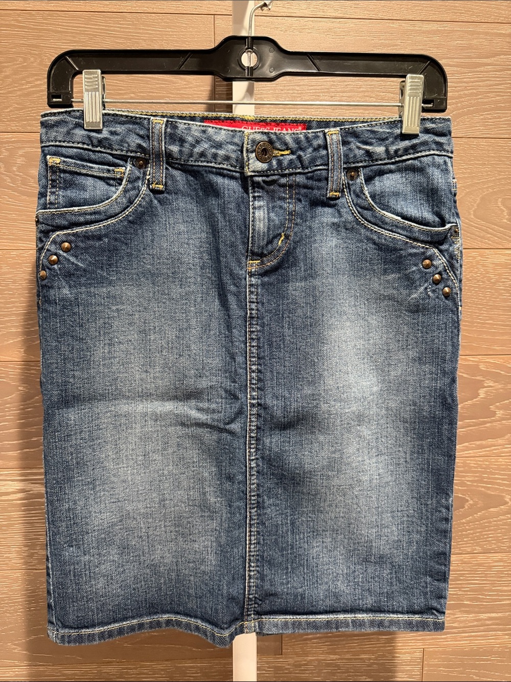 Guess Denim Skirt w/Stud Accents
